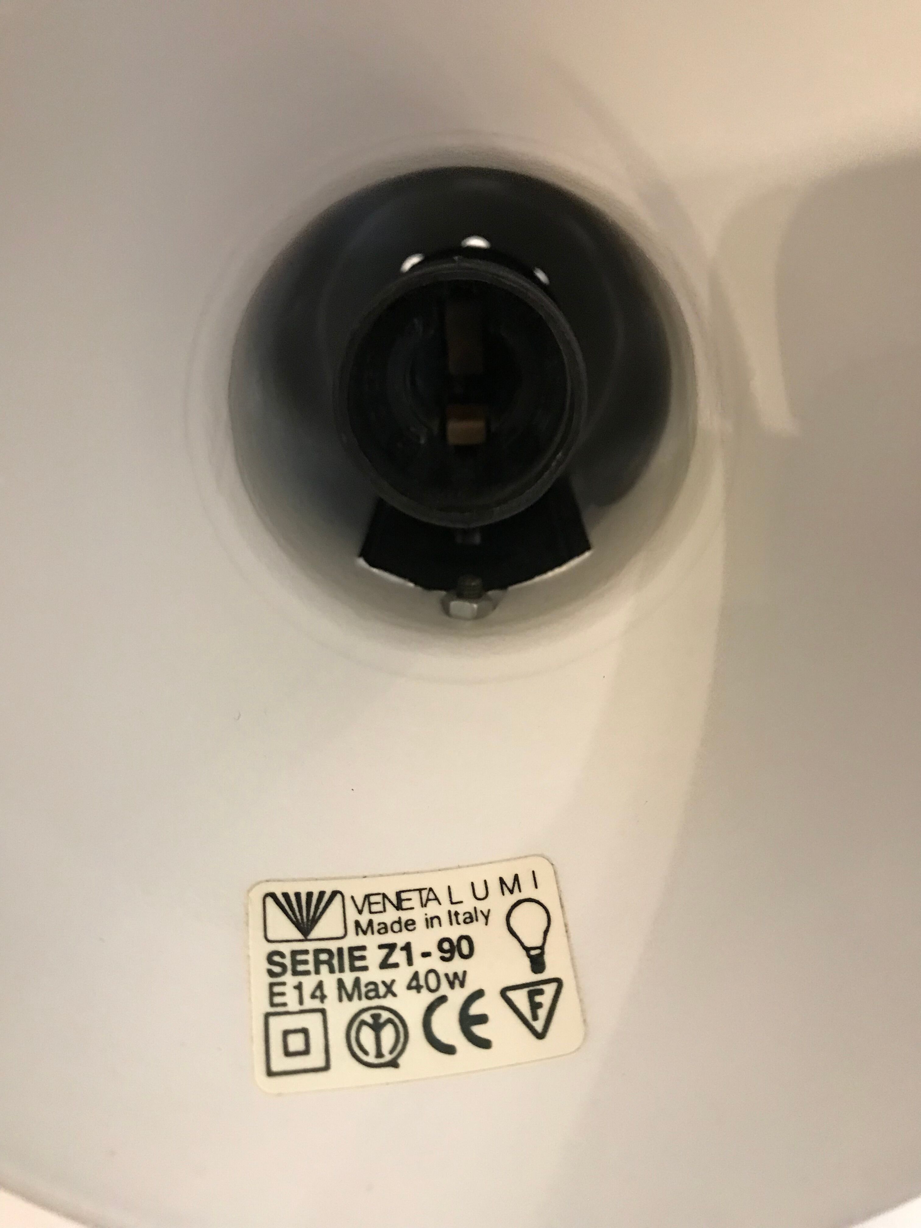 Lampe blanche Veneta Lumi
