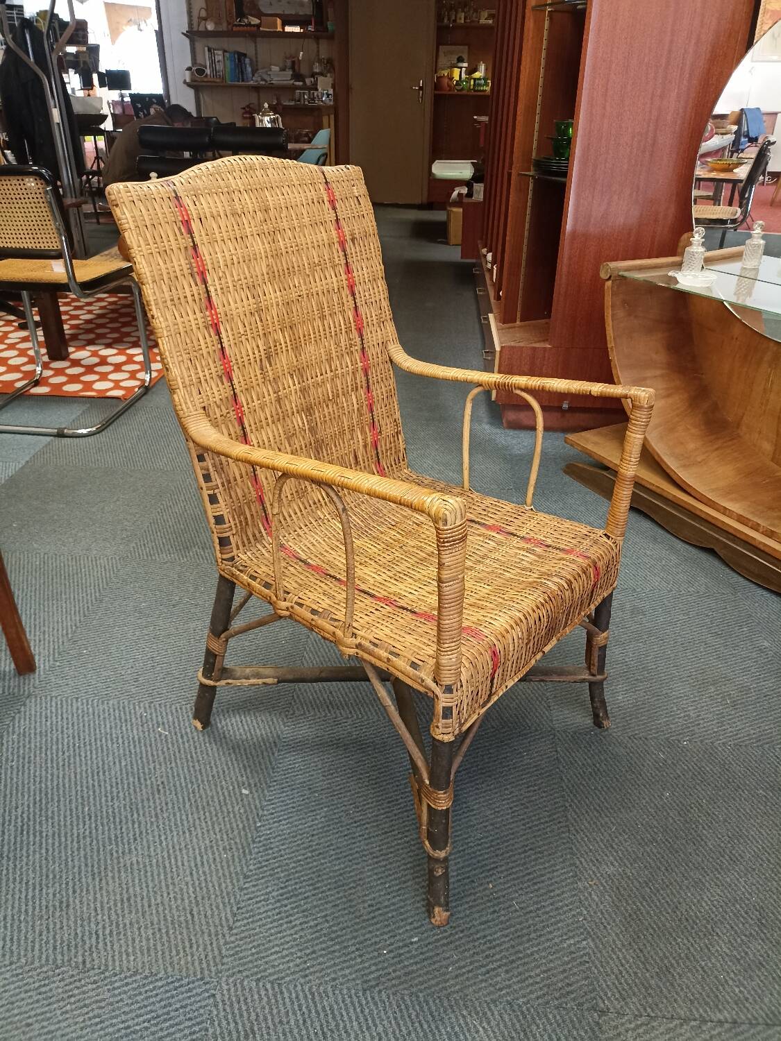 Belle Epoque rattan armchair
