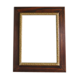 Wooden frame with golden stick baguette