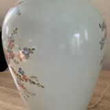 Signed lamp base in enameled porcelain