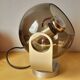 Smoked glass and chrome metal spot lamp from the 70s.