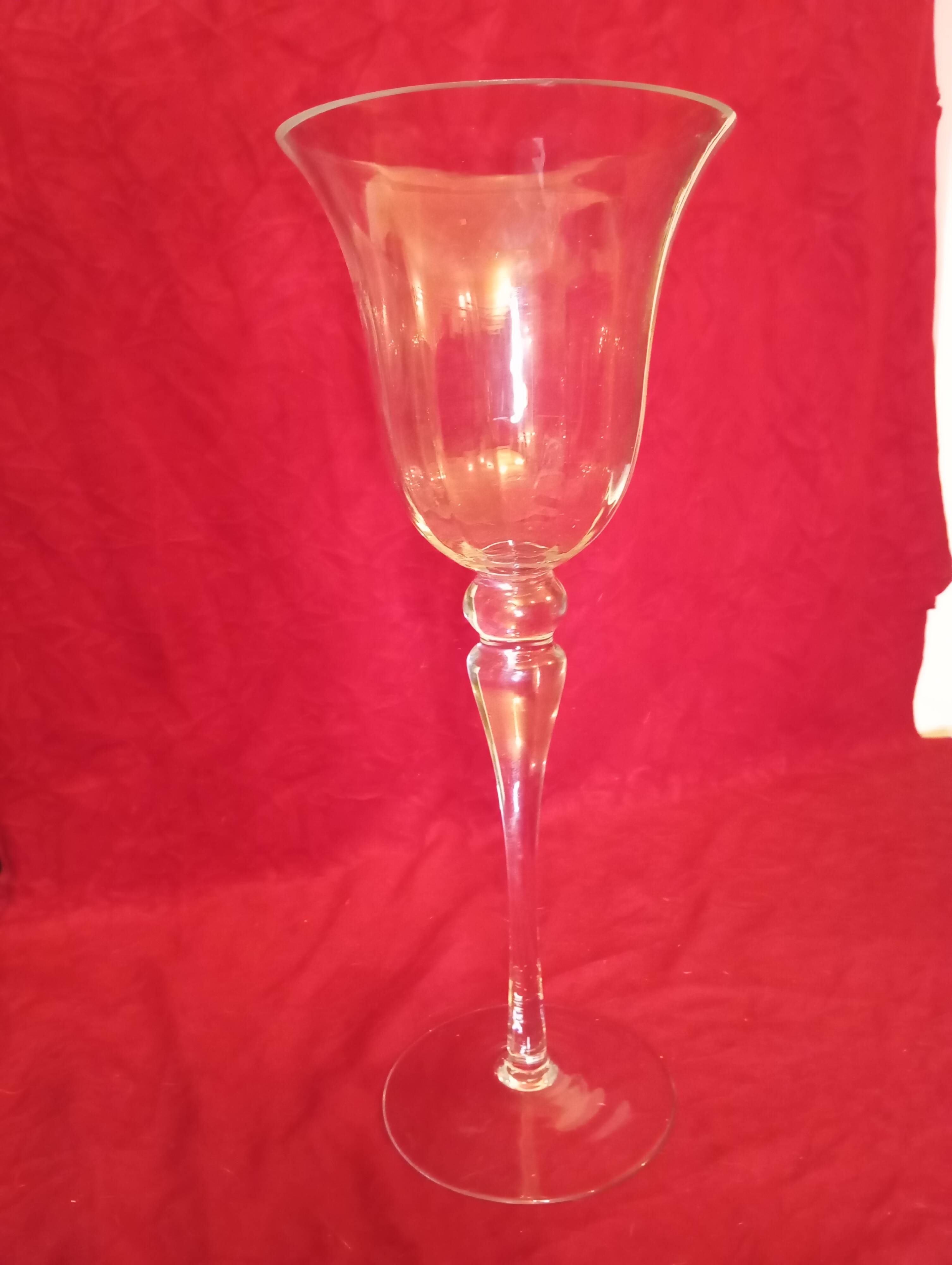 LARGE GLASS TEALIGHT VASE