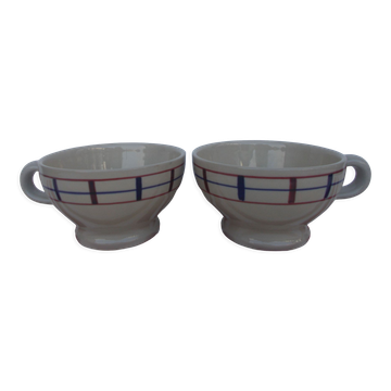 Lot de 2 bols basque avec anse
