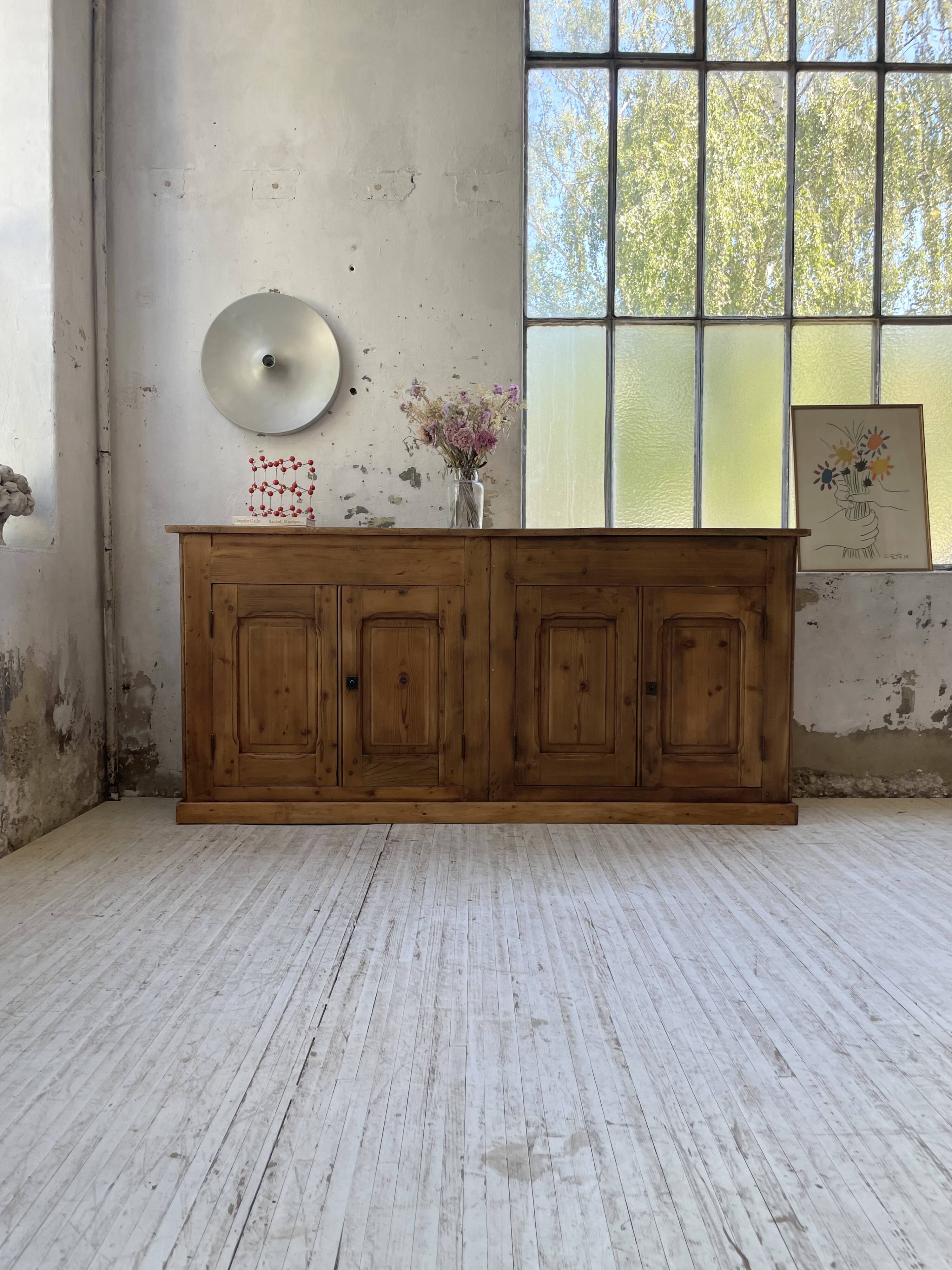 2m pine craft furniture sideboard