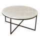 Table basse circulaire marbre de carrare 80 cm D