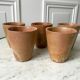 Set of 5 glasses / coffee cups in stoneware handmade 70s