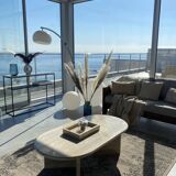 Rectangular coffee table oblong format 100% Roman Travertine