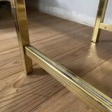 70s design nesting tables in metal and glass