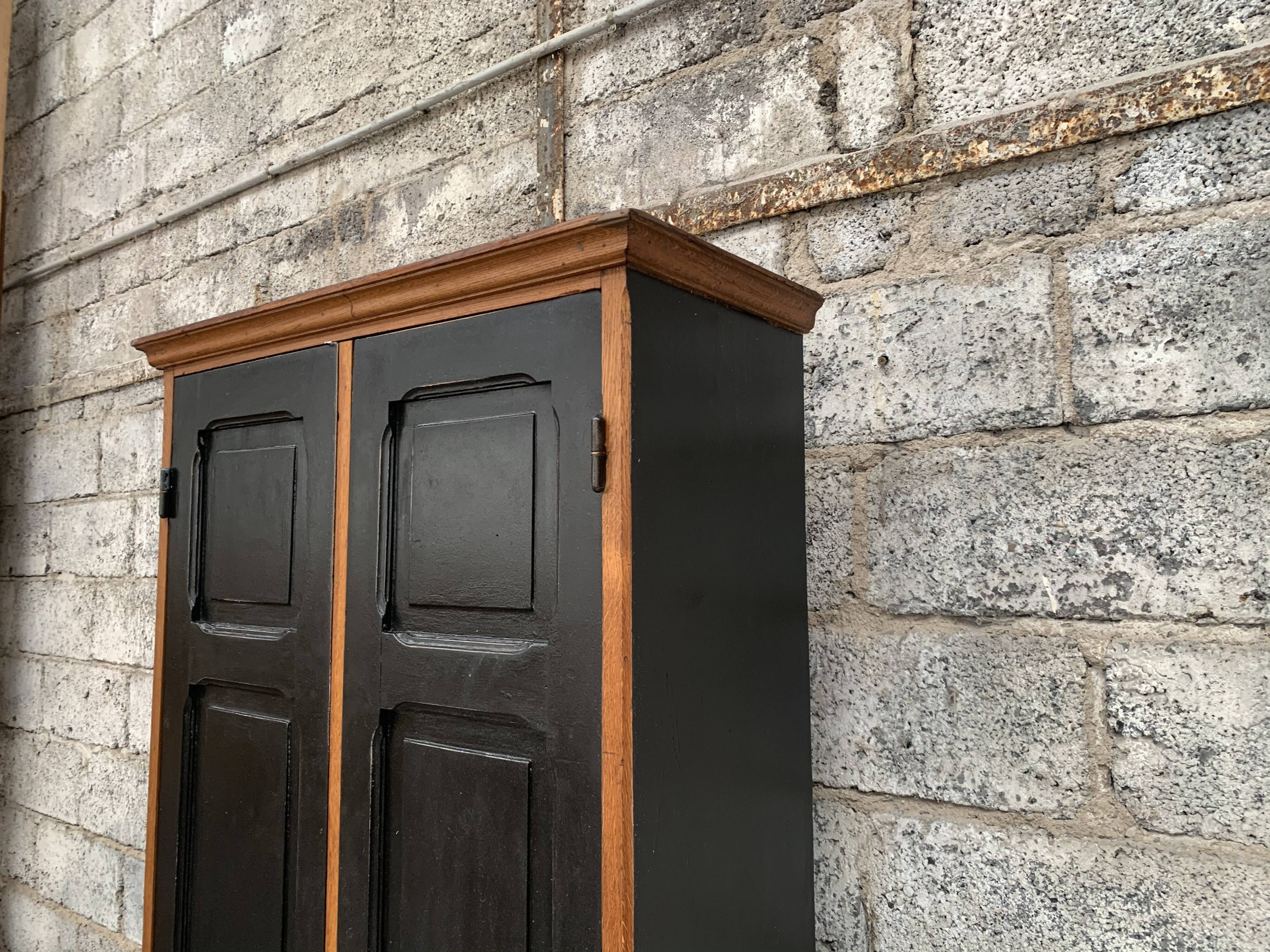 Armoire parisienne vintage à 2 portes meuble à chaussures