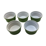 lot of 5 emile Henry green ramekins