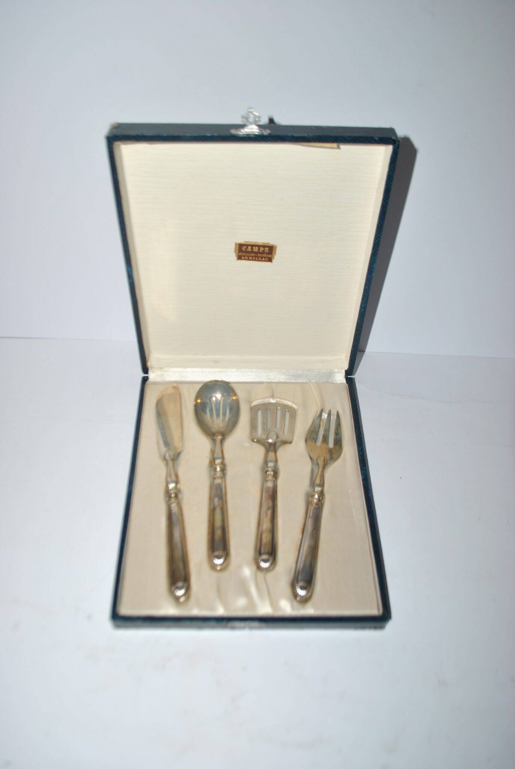 Mignardise cutlery – Minerva silver hors d'oeuvre service 1920 art deco