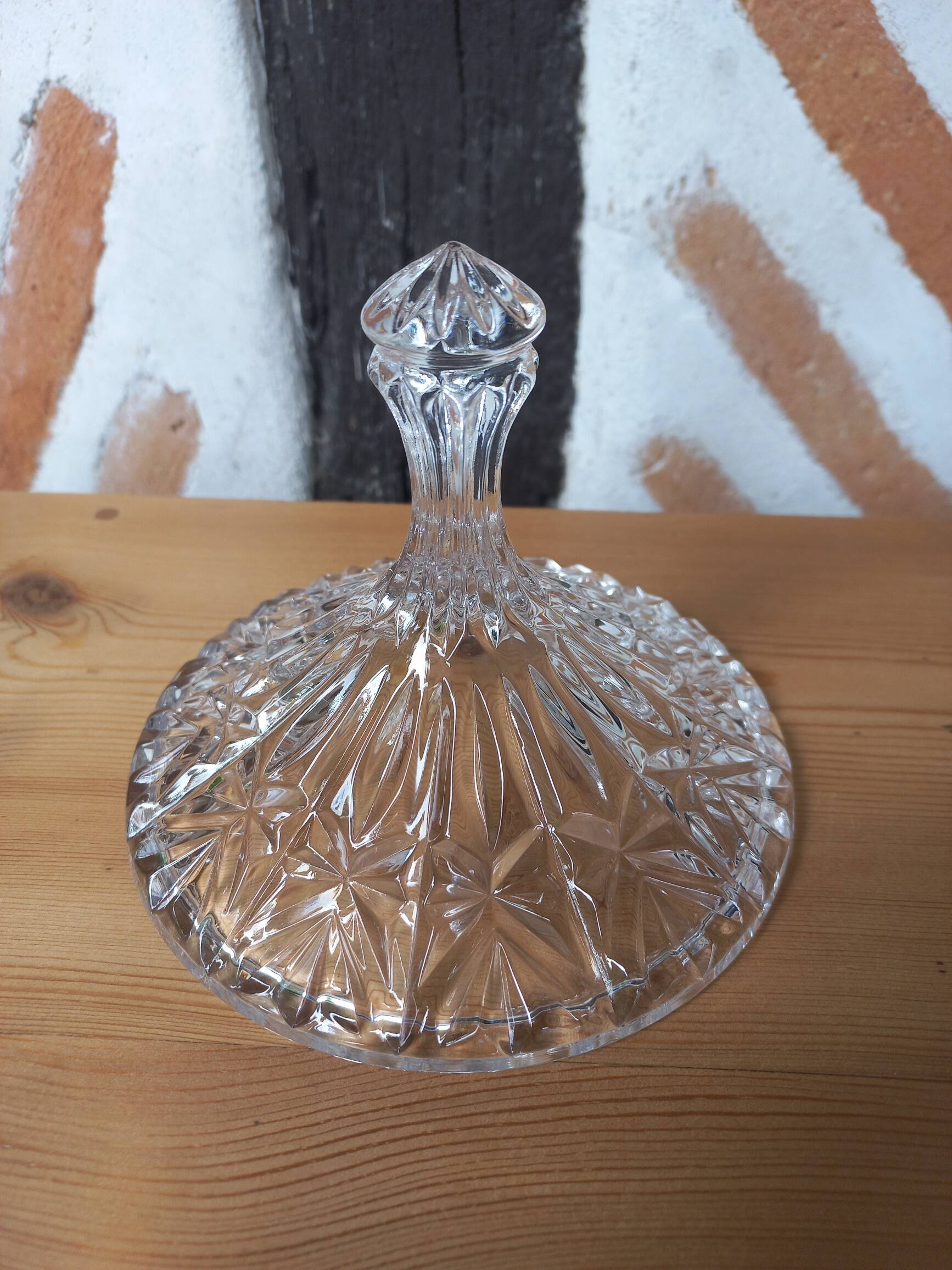 Large glass candy box