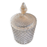 Vintage Molded Glass Bonbonnière Sugar Bowl #D903