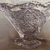Vintage cut crystal vase