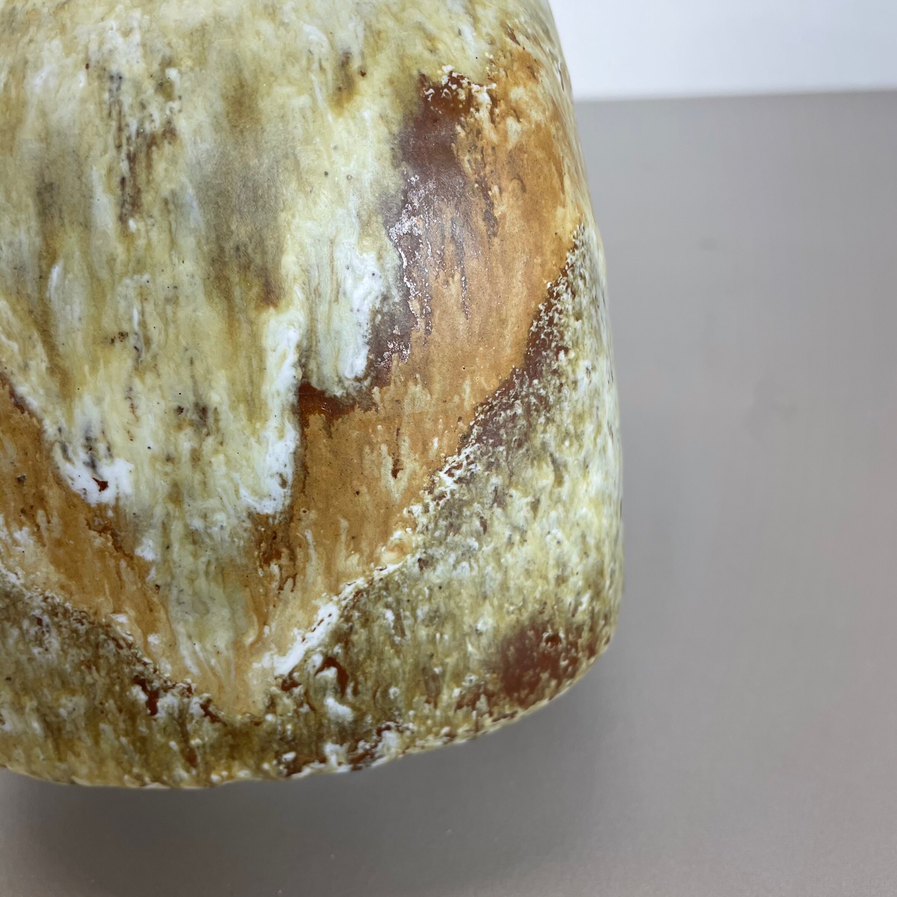 Pottery fat lava multi-color "814" vase made by ruscha, 1970s