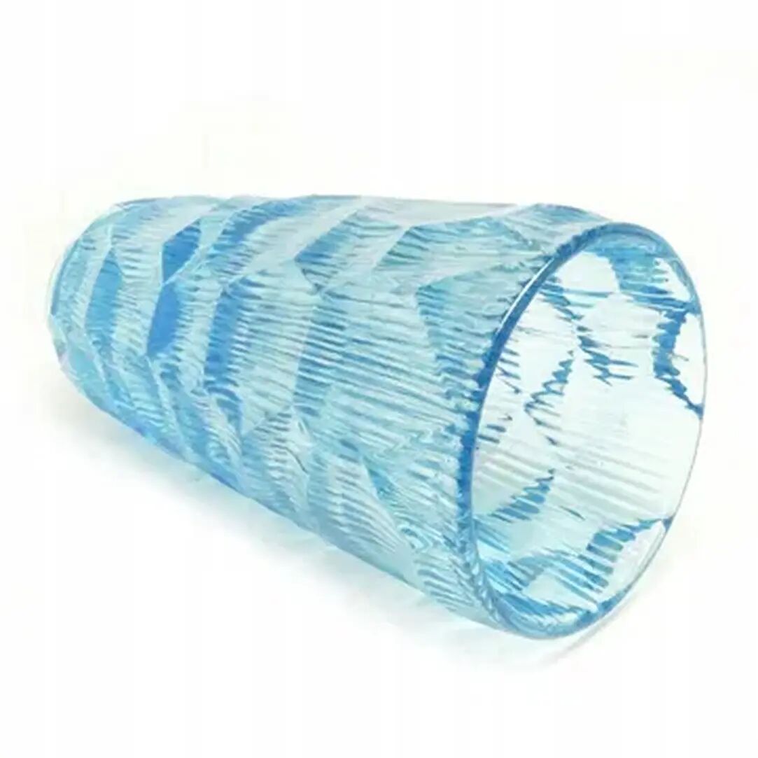 Okulus vase, mid-century modern, glass, Ząbkowice, Poland, 1970s