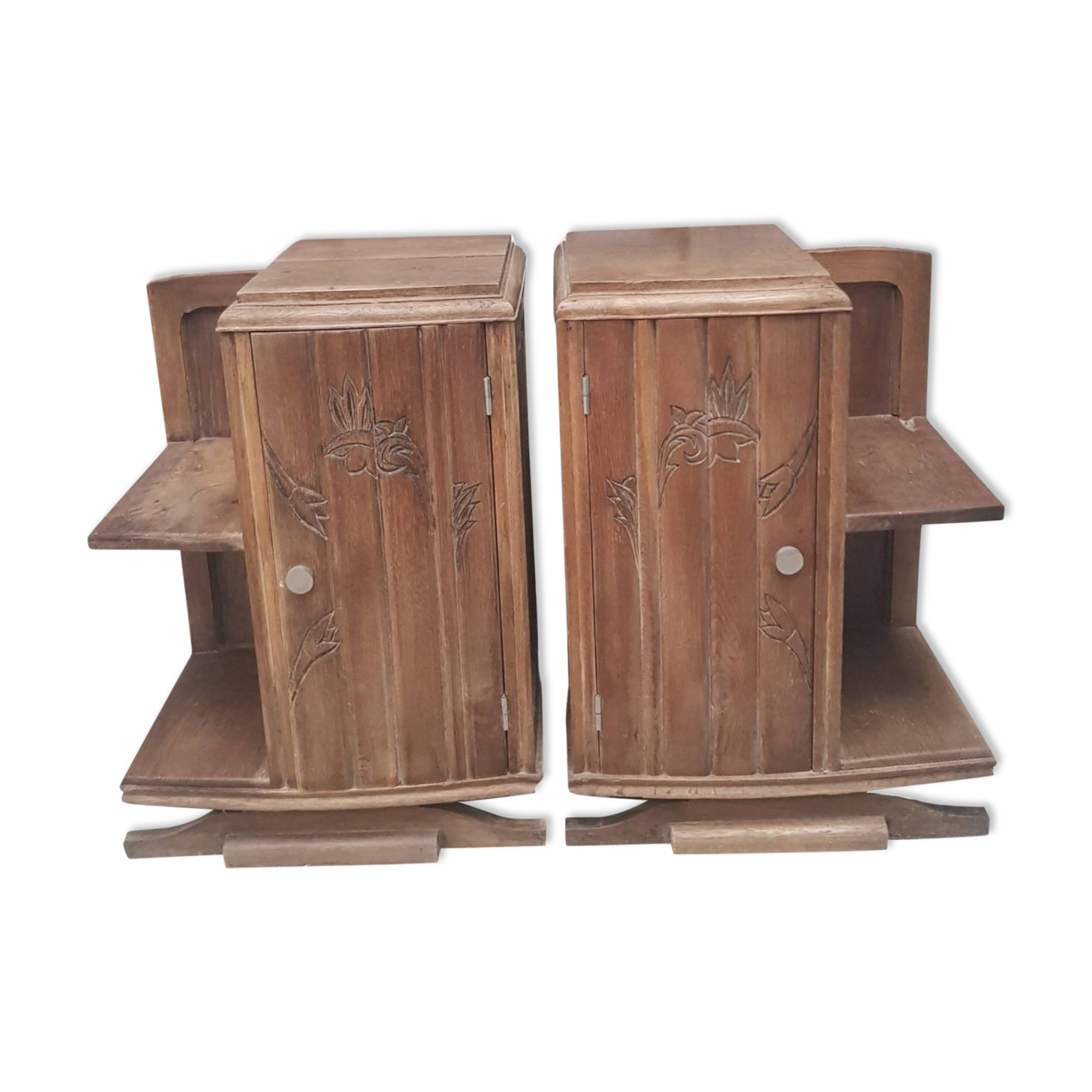 Pair of art deco bedside tables