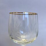 5 Cut crystal wine glasses