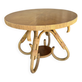 Table d'appoint en bambou, Italie 1960