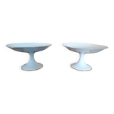 Pair of cake stands – Limoges B & Compagnie – Stamp M Blood