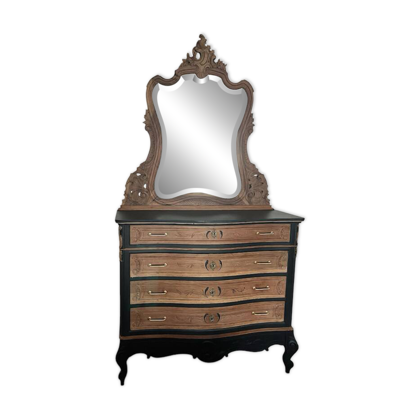 Dresser with mirror