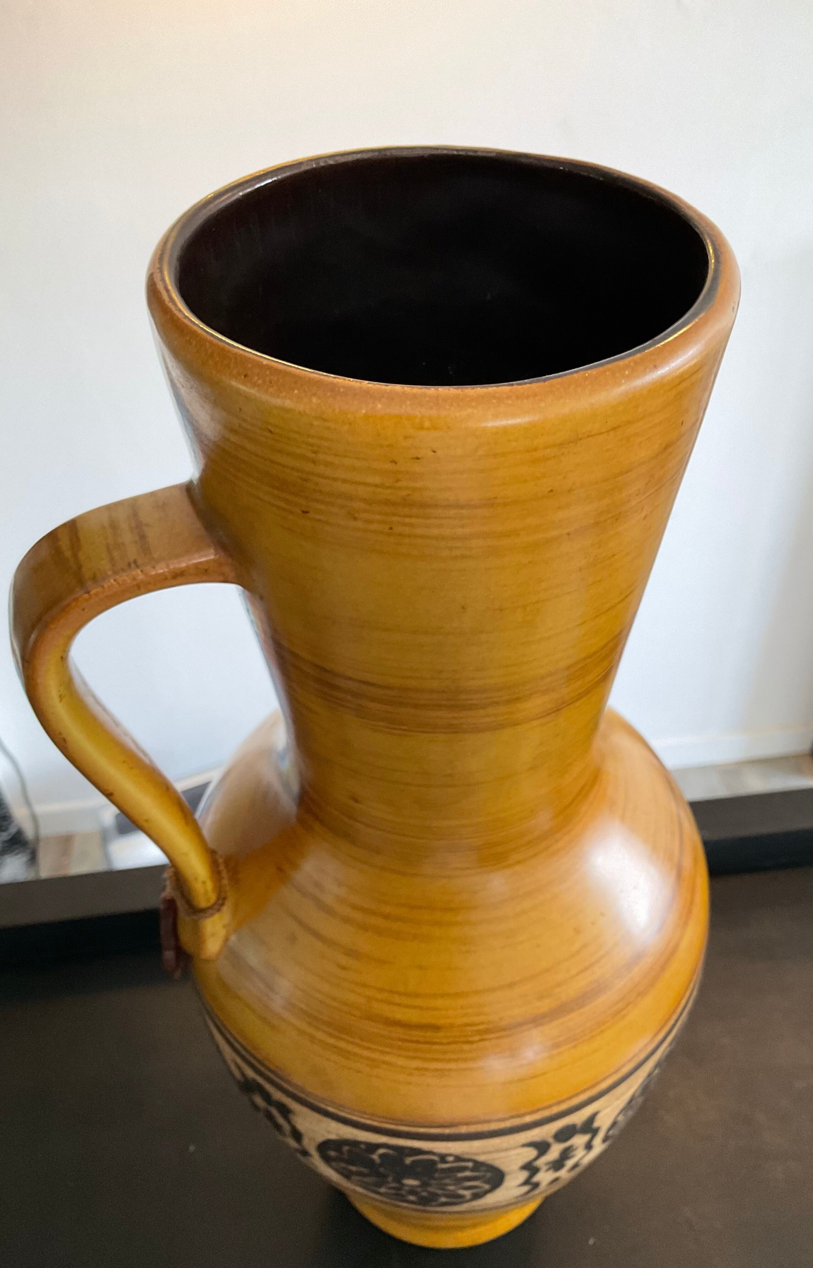 Large Vase jug Jasba ceramic West Germany 60s