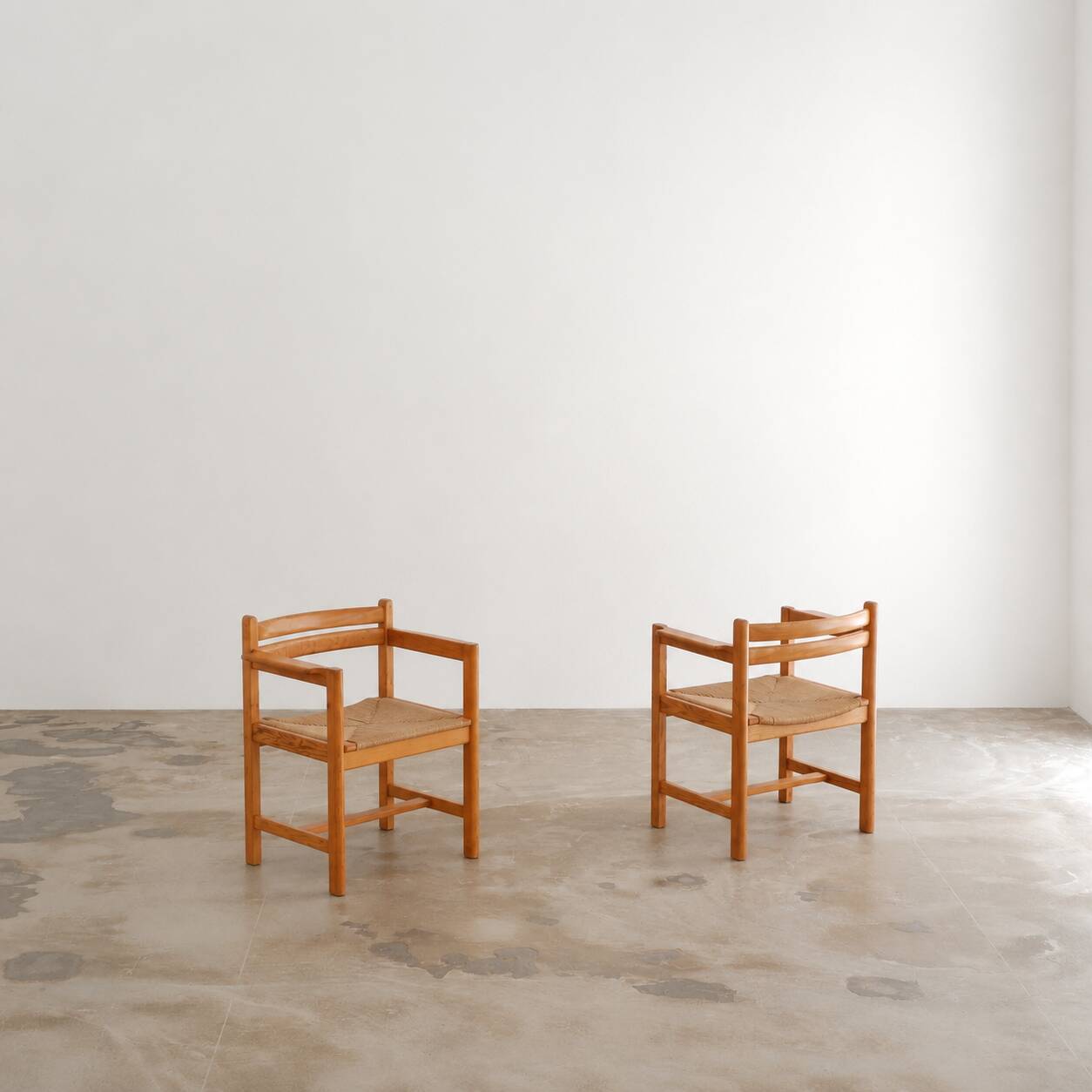 Ensemble de 6 fauteuils "Asserbo" en pin par Borge Mogensen pour Karl Andersson & Söner