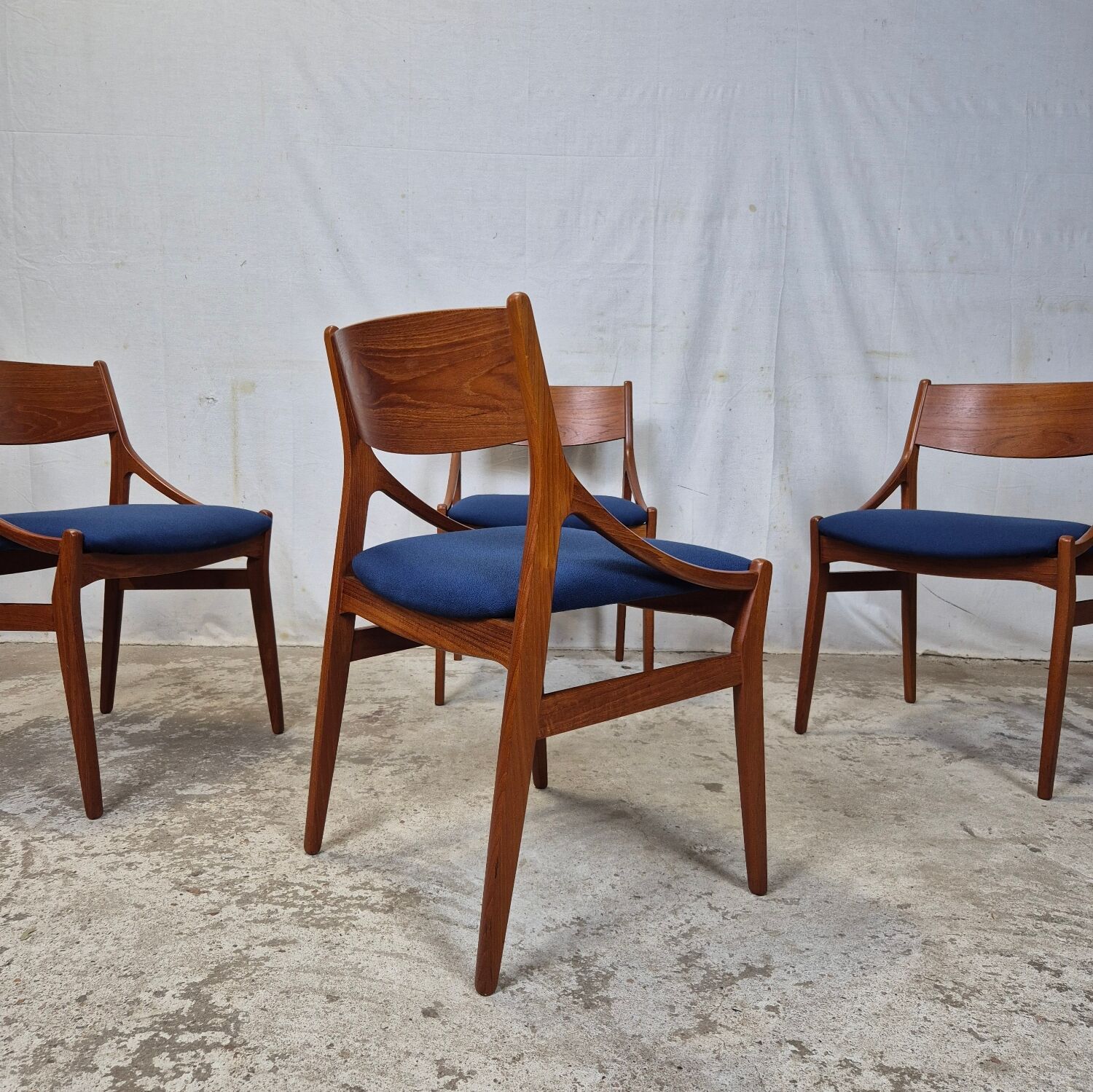 Vestervig Eriksen, vintage 1960s Danish dining chairs