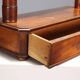 Antique walnut mirror with drawer, Italy, 19th century