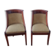Paire de chaises gondole en acajou