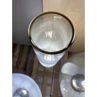 Contemporary smoked-fumè vanished white in murano