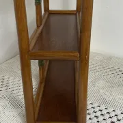Etagère en bambou et rotin, années 70
