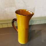 Pichet vintage jaune moutarde