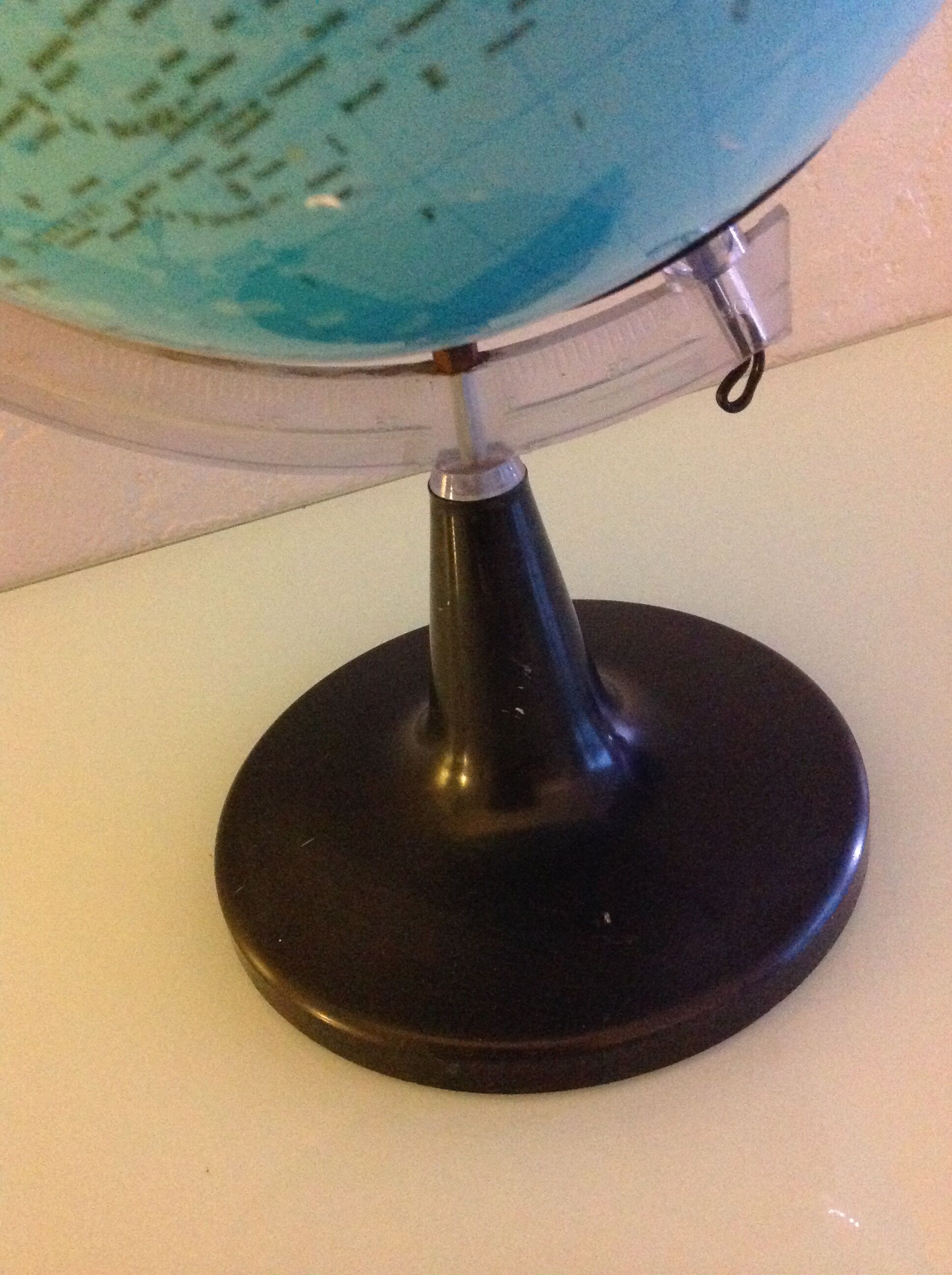 Earth globe, vintage 70s-80s