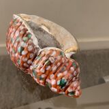 Empty pocket Vallauris vintage ceramic shell signed