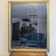 Large gilded wooden mirror 78 x 96 cm