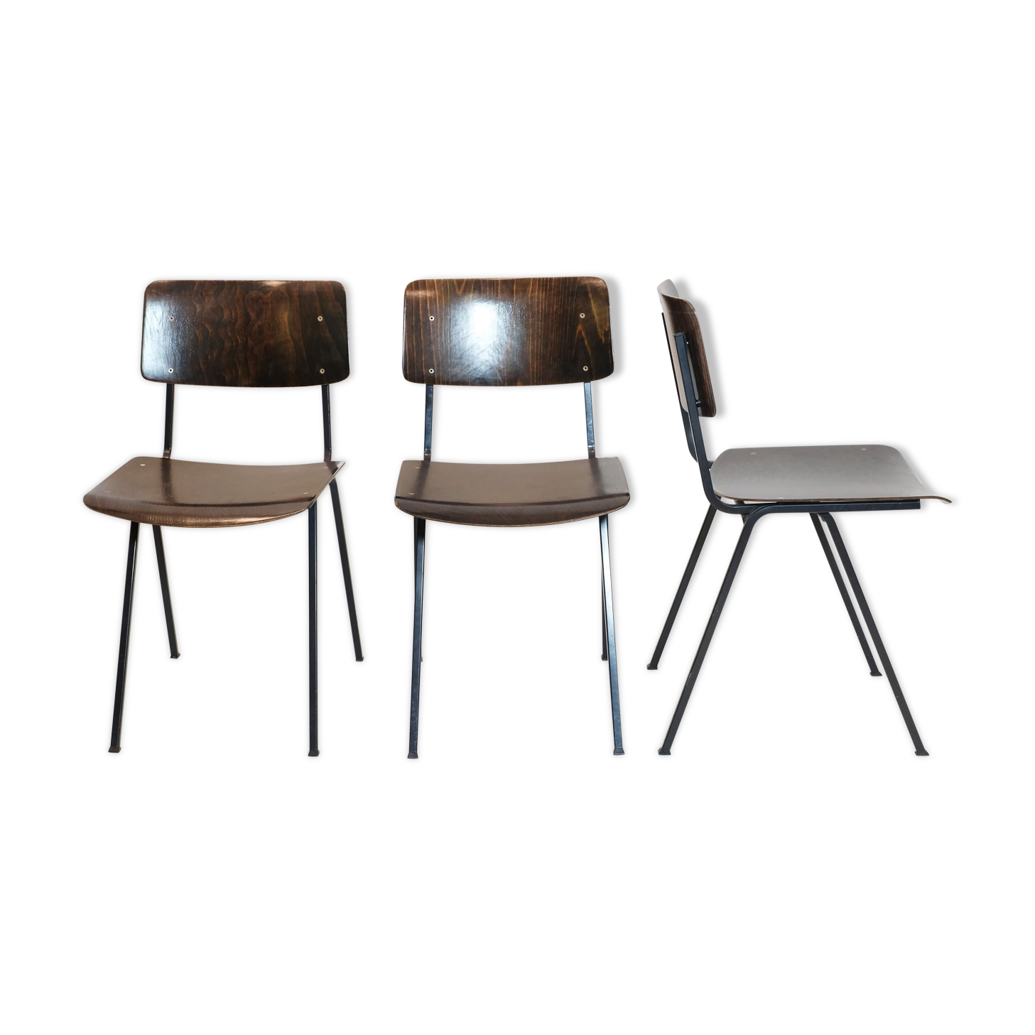 Eromes, trio of F6 chairs from the 60s.