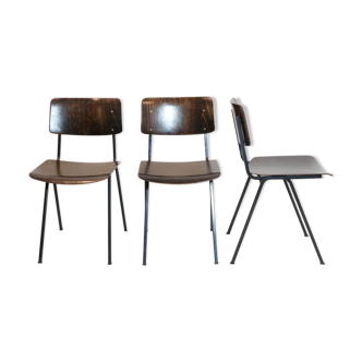 Eromes, trio of F6 chairs from the 60s.