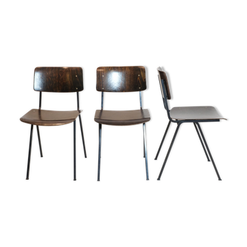 Eromes, trio of F6 chairs from the 60s.
