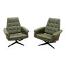 Pair of mid century Czechoslovak swivel armchairs by UP Zavody, 1970´s