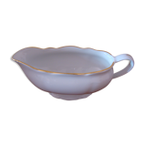 White fine porcelain saucière creation A. Deshoulières