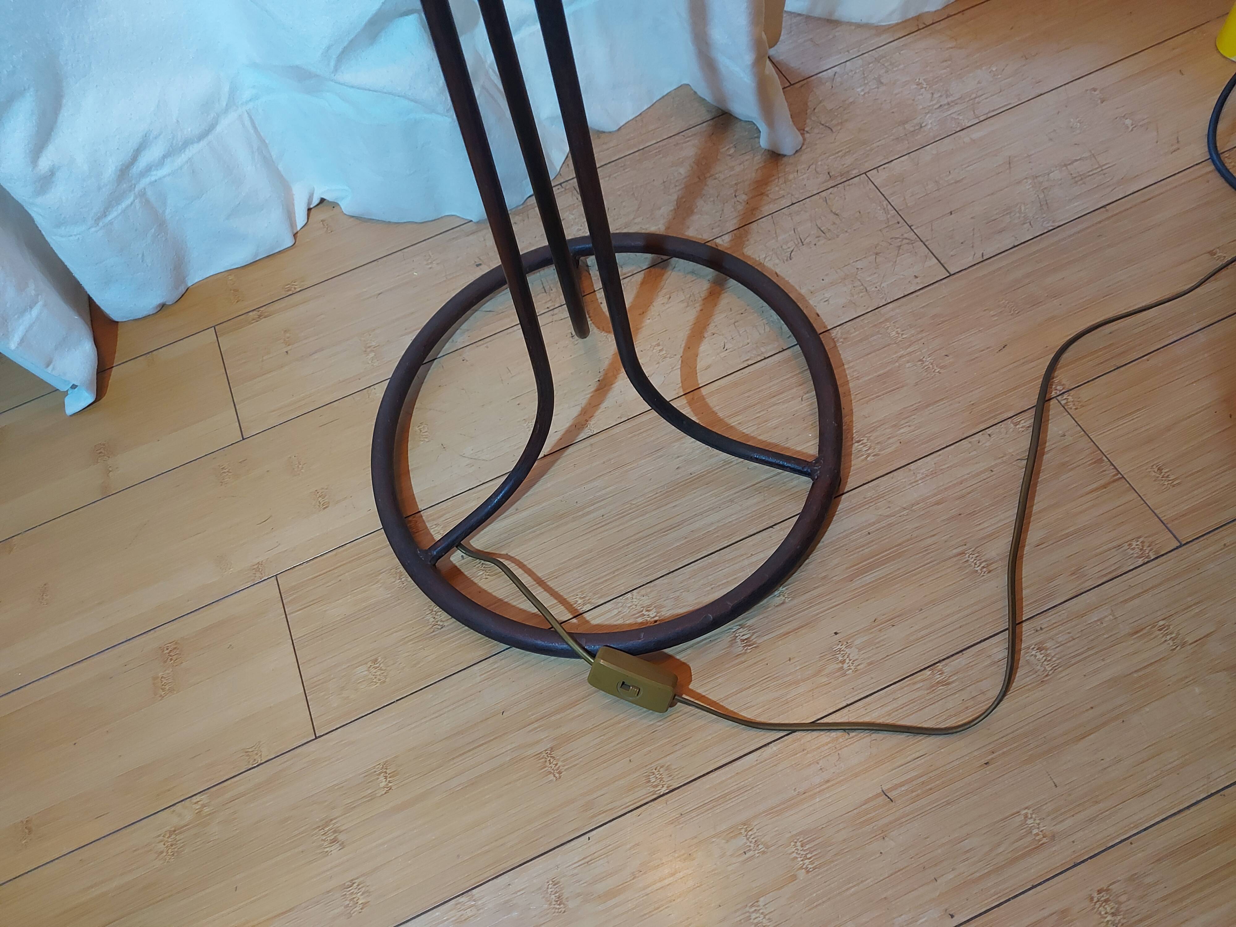 Floor lamp rhubarb leaf 70s