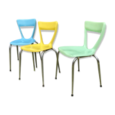 Set de trois chaises Gilac vintages