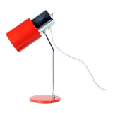 Lampe de table en chrome et métal rouge, par Josef Hurka pour Napako 1960s