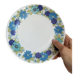 6 assiettes dessert à fleurs