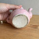 Old pink earthenware coffee pot Esprit Digoin Sarreguemines
