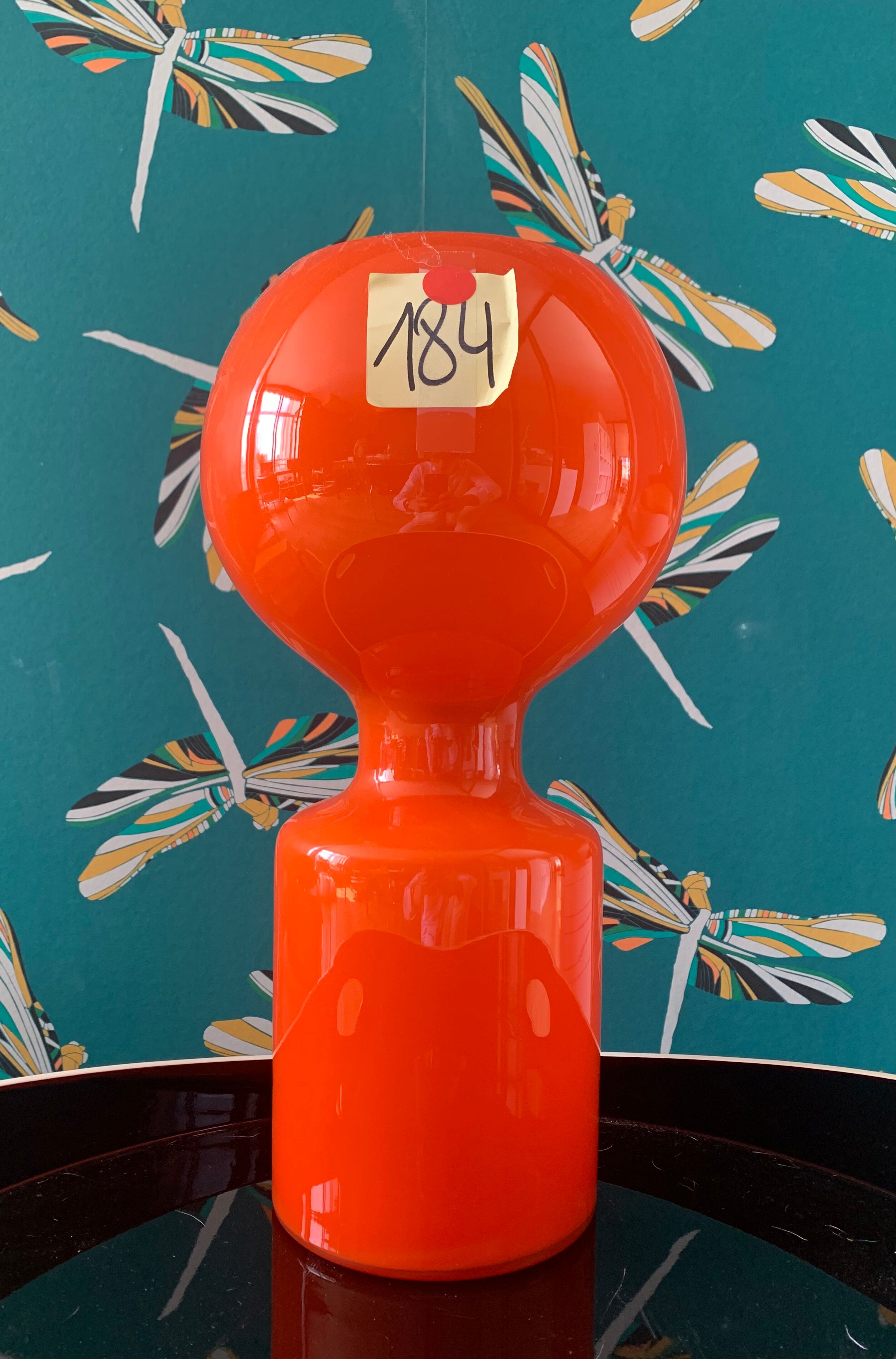 Philips Jean Paul Edmond lamp, 1970, orange Tobruk model