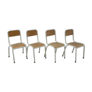 4 chaises d’école hauteur d’assise