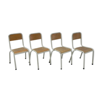 4 chaises d’école hauteur d’assise 43 cm