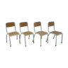 4 school chairs seat height 43 cm